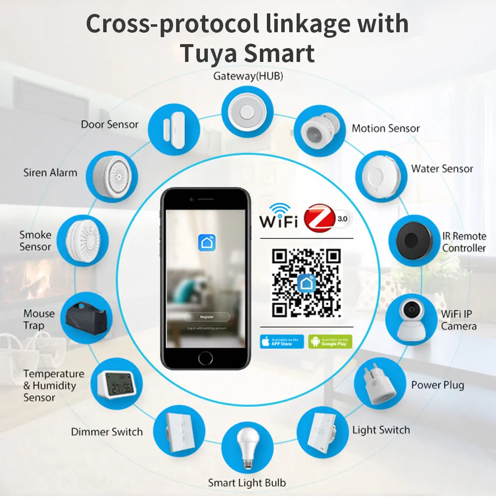 Zigbee Gateway Tuya HUB Wireless Bridge Smart Home Remote Control Zigbee 3.0 Pro