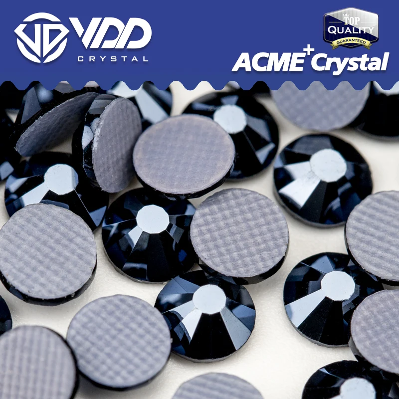 

VDD 068 металлик синий ACME + стекло горячей фиксации Стразы Плоская задняя поверхность железные Стразы блестящие камни украшение одежды