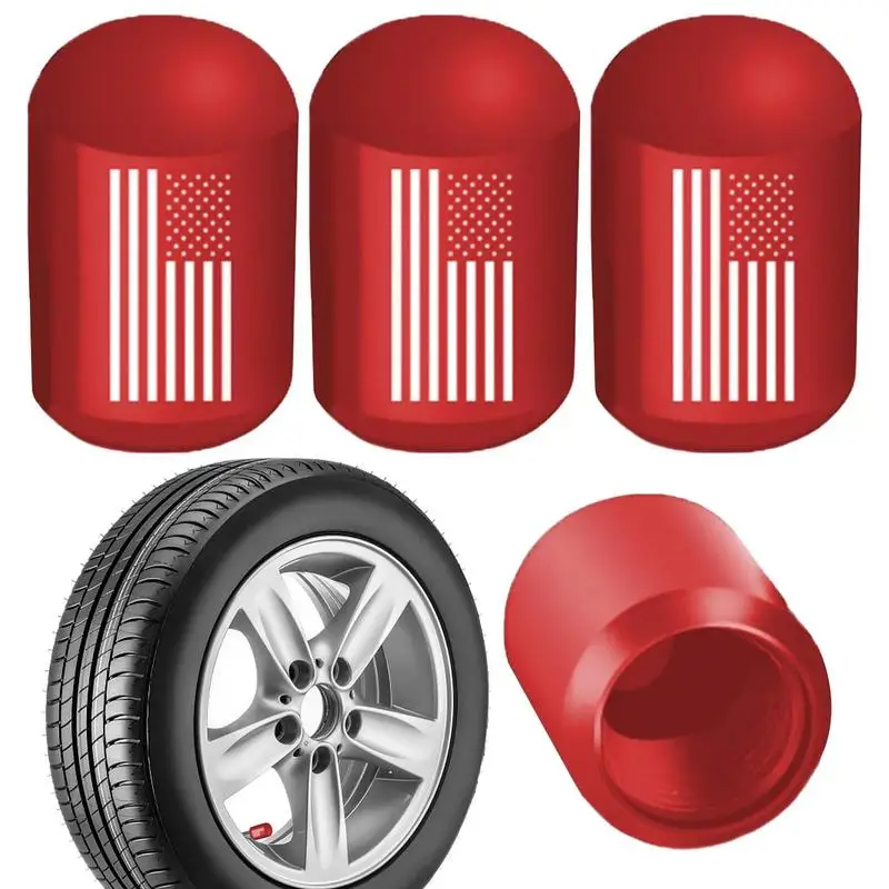 

Stem Caps For Truck Tires Universal Metal Tire Caps For Valves Universal 4Pcs Stem Cover Set With Rubber Ring For Cars Trucks