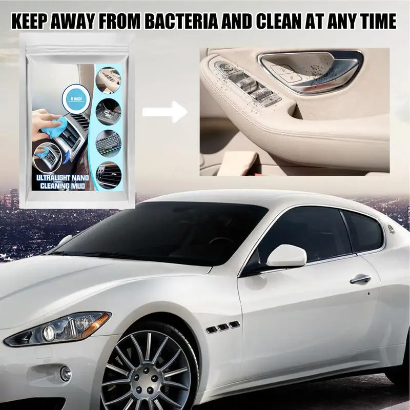 20g High Efficiency Dust Remove Gel Car Interior Clean Magic Mud Universal Household Keyboard Desk Cleaning Tool Car Accessories
