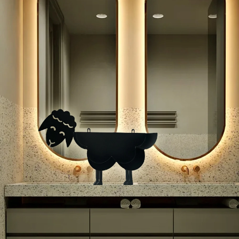 Portarotolo Carta Igienica Pecora Nera VELENTI - Set 3 Pezzi Divertente Per Bagno - Foto 10