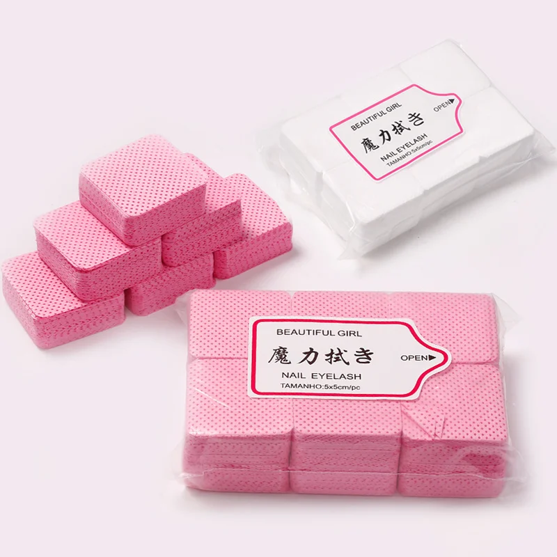 Lint Free Cotton Pads Nail Polish Remove Wipes Cleaning Tool Nail Art
