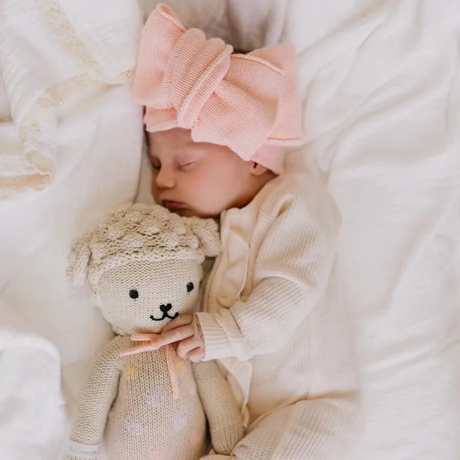 Diademas de bebé de doble lazo, diademas de punto de algodón Popular, grueso, de gran tamaño, envolturas para la cabeza, bandas para el cabello de lana para niños, nueva tendencia