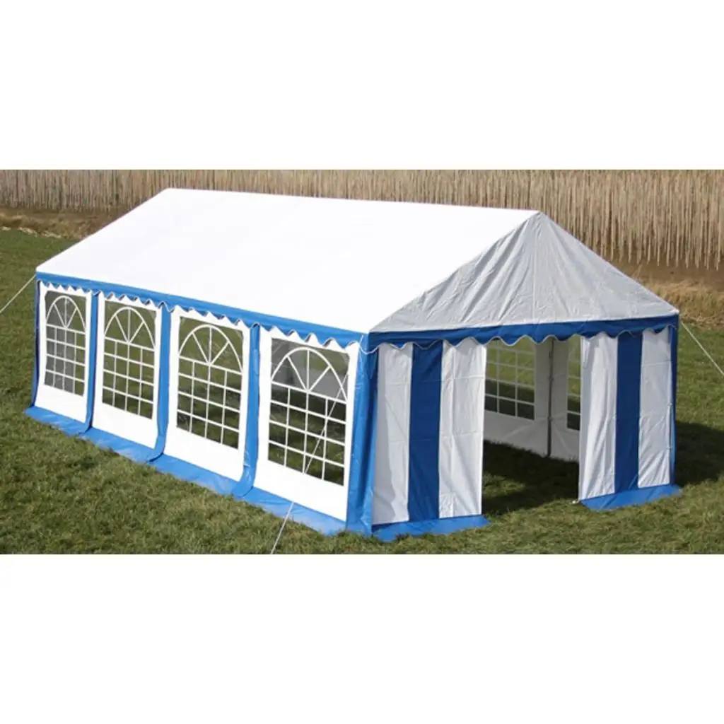 Onzorgvuldigheid aantal gokken Party Tent 4 x 8 m Blue Gazebo For Weddings Barbecue Parties Camping  Outdoor Celebrations Outdoor Shelter - AliExpress