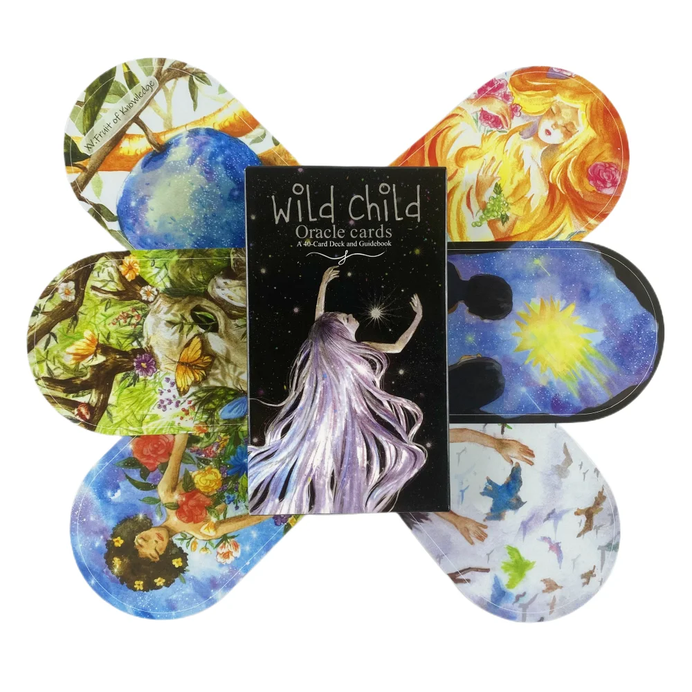 Wild Child Oracle Cards A 40 English Fate Divination Deck Borad Games Beautifully Illustrated 5
