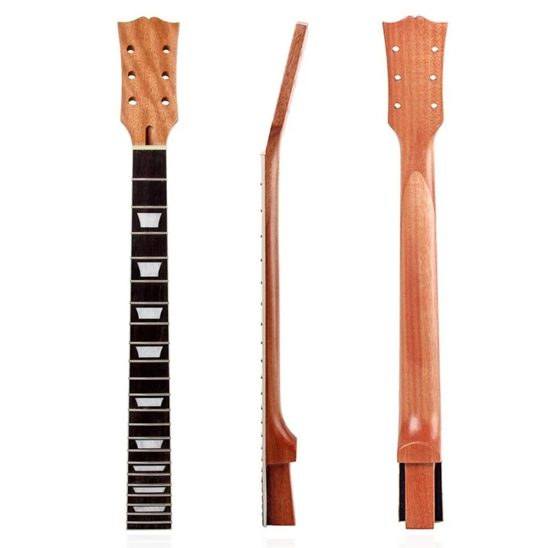 

Electric Guitar Neck DIY For Guitars Parts Replacement 22 Fret Neck Rosewood Fretboard Trapezoid Dots Inlay Dropship