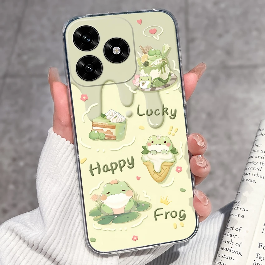 Cute Panda Puppy Soft Silicone TPU Clear Phone Case Back Cover