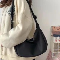 Shoulder Bags Women Solid Harajuku All-Match Simple Multifunction Handbags Large Capacity Crossbody Bags For Women Teens Purse - Image 4