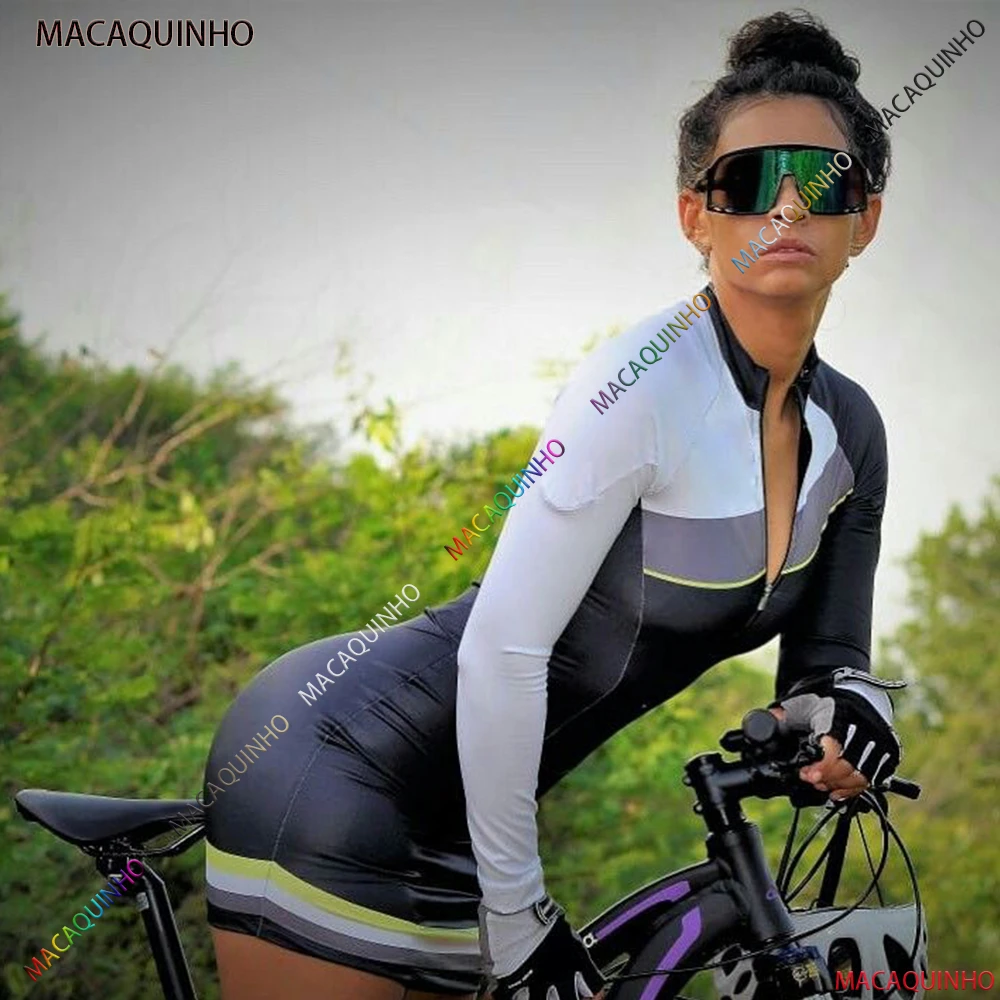 Verlichting Verblinding Orkaan Macaquinho Triathlon Women's Cycling Clothing Long Sleeves Sets Bike Riding  Skirt - Cycling Sets - AliExpress