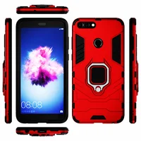 Phone Holder Ring Case For Huawei P Smart 5.65inch Shockproof Cover For Huawei P Smart 2018 FIG-LX1 PSmart FIG-LA1 FIG-LX2 LX3 1