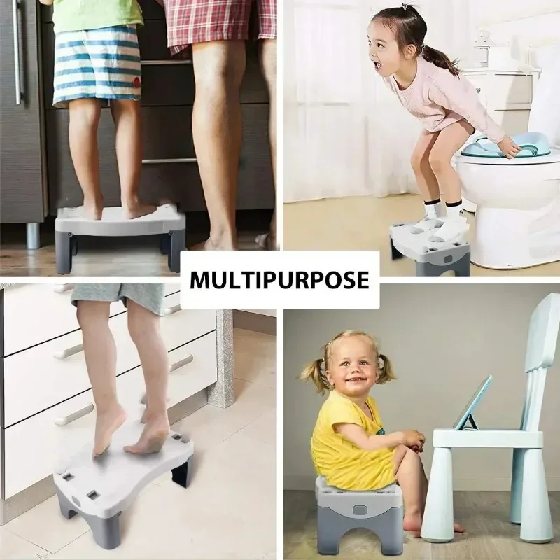 Child Toilet Foot Stool Chair Foot Seat Rest Bathroom Potty Squat Aid Helper Anti-slip Tool Seat Squatting Pan Anti Slip Toilet