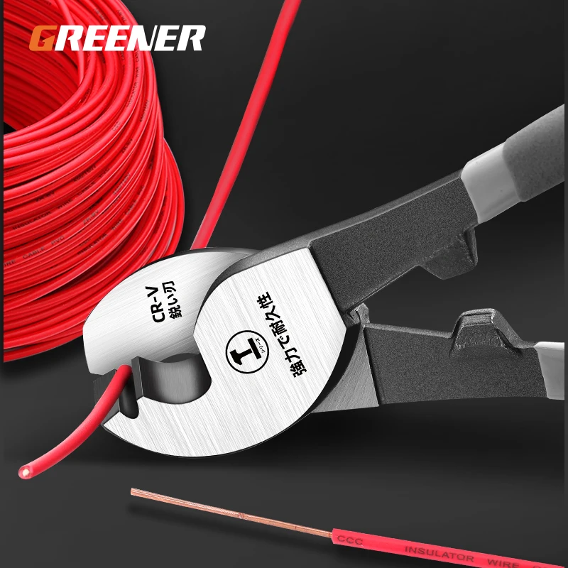 Greener Multifunction Cable Cutter Wire Strippers Diagonal Cutting