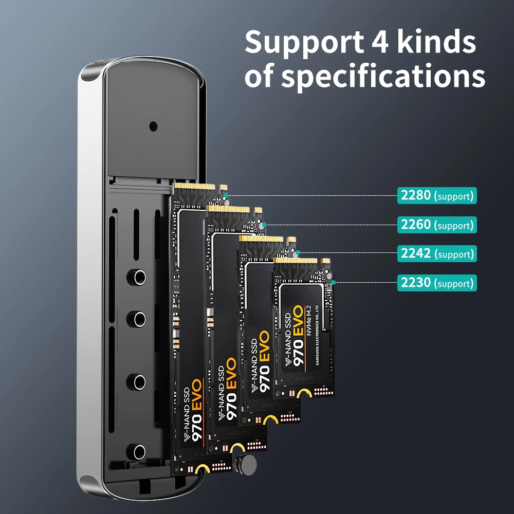 External Hard Drive External Hard Drive Case SSD Enclosure Hard Drive Enclosure Hard Disk Case External Hard Drive Box HDD Case Enclosure Hard Drive Adapter SSD Adapter Yottamaster M.2 SSD Enclosure NVMe 10Gbps PCIE SSD Case and SATA 5Gbps AHCI Case USB C Dual Protocol External Hard Drive Box