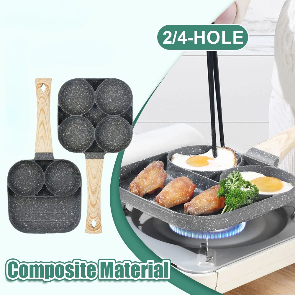 Omelette Pan Non-Stick Omelette Pan 4 Cups Cooking Utensils Omelette Pan  Omelette Pan Gas Cooker Induction Cooker Universal - AliExpress
