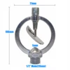 1 Pc 1/2" Zinc Metal Butterfly Head Irrigation Sprinkler 360 Degrees Rotary Heavy Duty Garden Lawn Landscape Greenhouse Spray 2