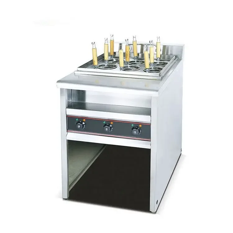 thumbnail image 1 of Cocina de catering para restaurantes de hotel, de acero inoxidable, con 9 cestas, automática, eléctrica, para uso comercial, para pasta y fideos, 1 of 4