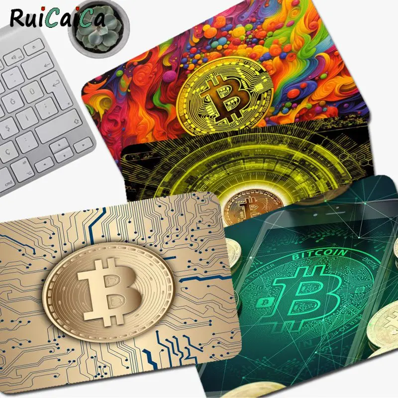 

Bitcoin Art Mousepad Small Cartoon Anime Gaming Mouse Pad Keyboard Mouse Mats Smooth Company for PC Gamer Mousemat