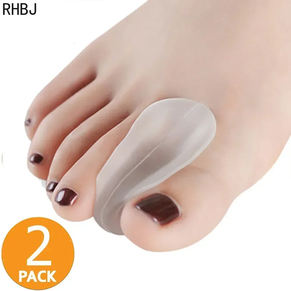 Silicone Bone Thumb Orthotics Corrector Hallux Valgus Toe Separator Feet Care Thumb Orthotics Foot Care Tools 2Pcs