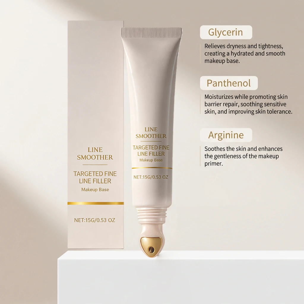 Nicotinamid-Make-up-Primer, versteckt Poren, kontrolliert Öl und Glanz, hellt stumpfe Haut auf, beugt Sonnenbrand vor, natürliche Basis, 3-in-1-Gesichts-Concealer – Detail 7