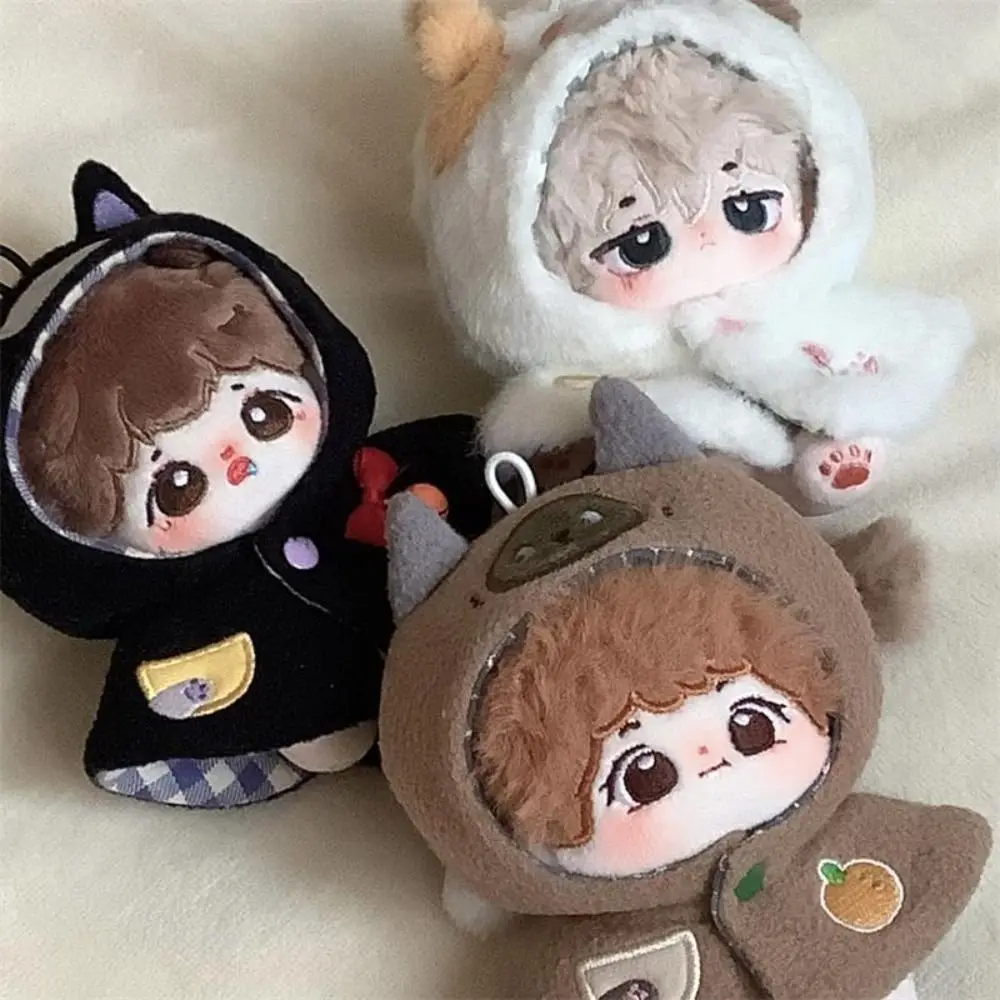 

10cm Dolls Sweatshirt Cloak Plush Coat Outfits Fashion Clothes For 1/12 BJD Doll Cartoon Style Hoodies DIY Doll Accessories