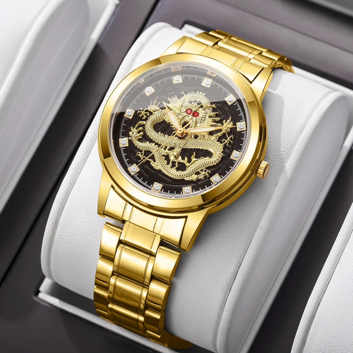 Men's Luxury Watch With Simple Temperament Dial and Business Quartz Watch, The Best Gift Choice (Box Not Included)