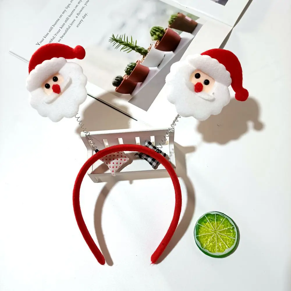 Christmas Headband Kids Gifts Adult Hair Accessories Santa Claus Elk Xmas Christmas Decor Photo Props New Year Gifts 1/5/10pcs