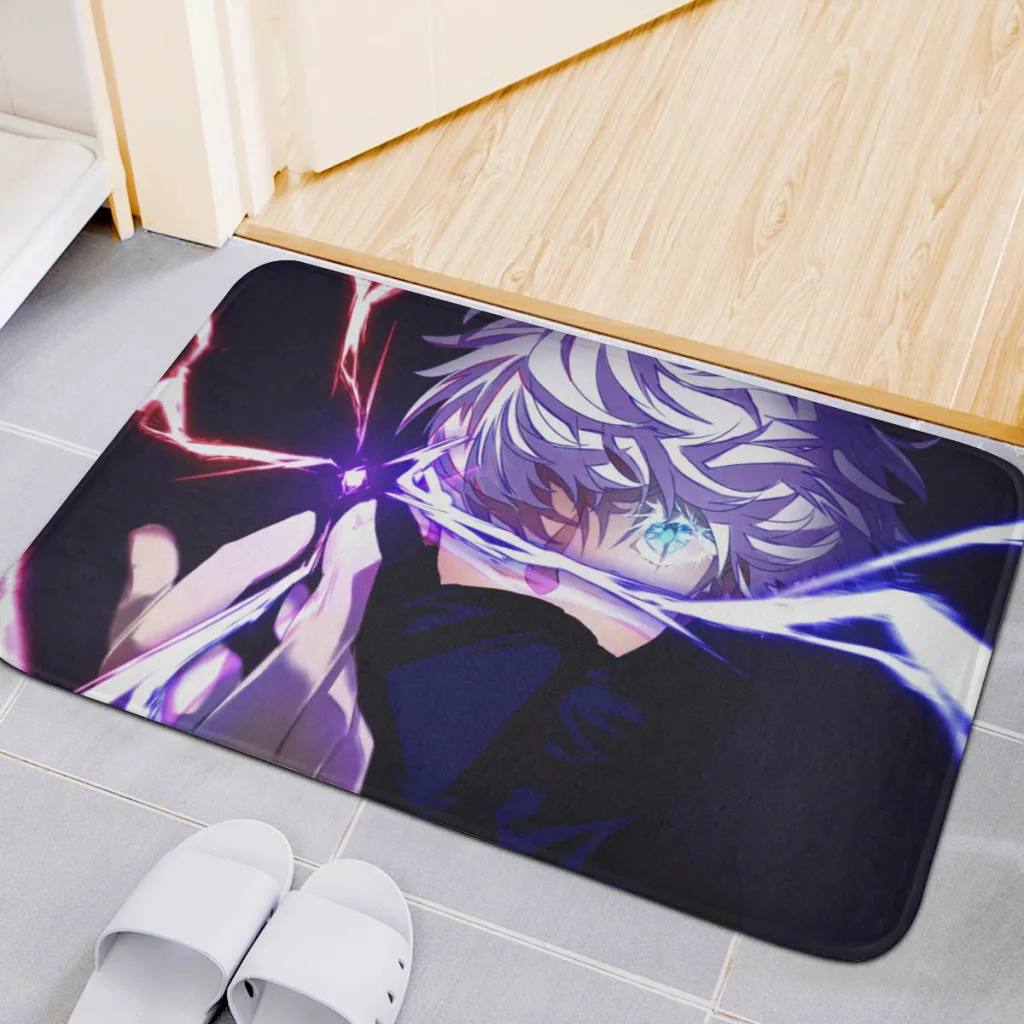 

Cartoon Japanese anime spell return Gojo Satoru home kitchen washable bathroom floor mat balcony carpet