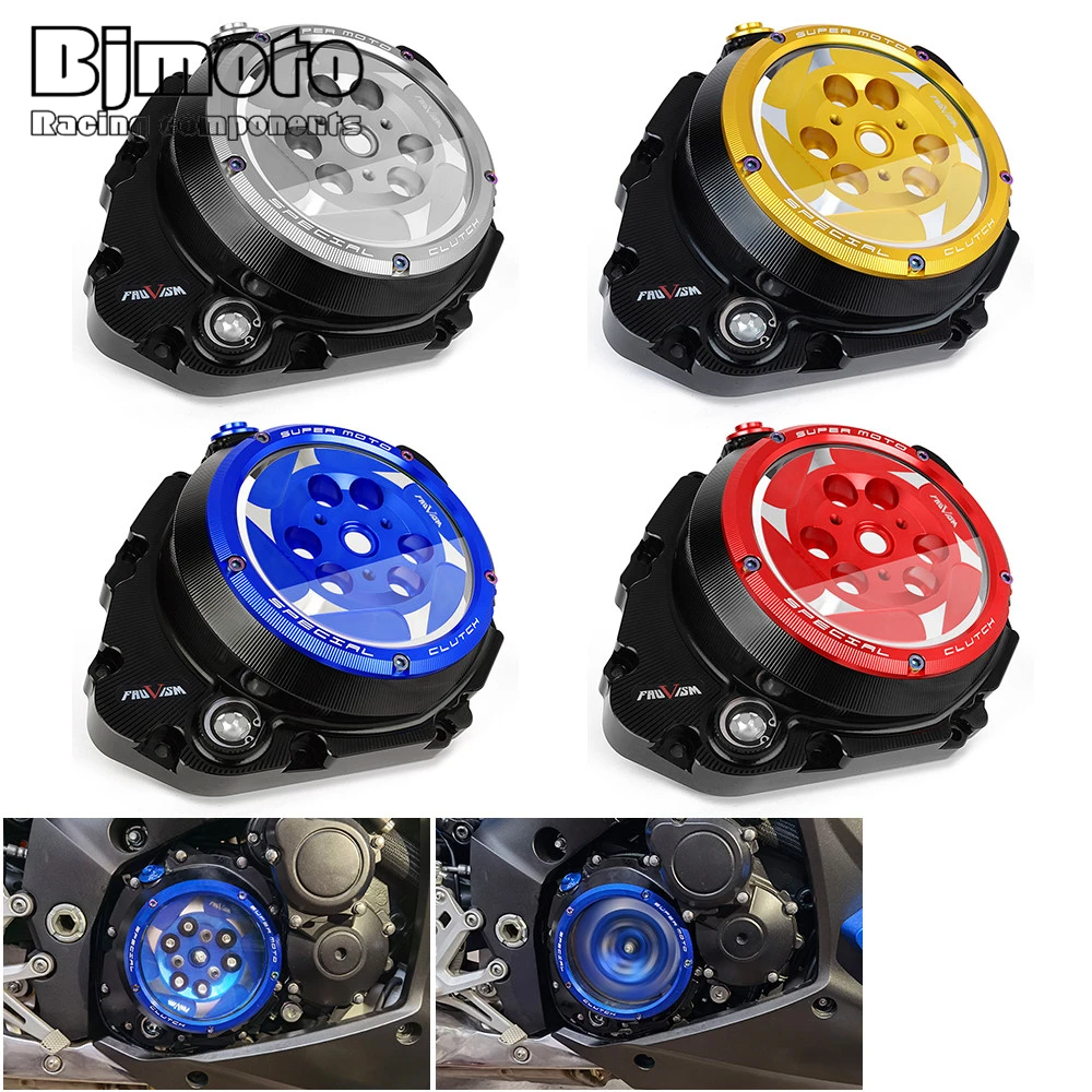 

For GSXS 1000 1000F Clear Clutch Cover & Spring Retainer R For SUZUKI GSXS1000 GSXS1000F 2018-2021 GSXR 1000 2007-2008