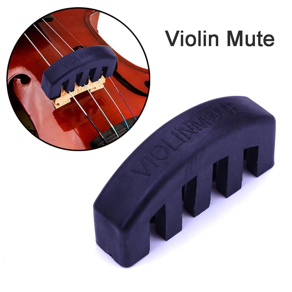 Violin Mute Professional Violin Mute Rubber Violin Mute Practice Silencer For 4/4 3/4 1/2 For Open Flute Beginners