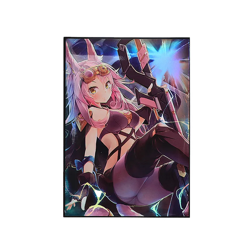 

50Pcs/set 63X90Mm Yu-Gi-Oh Tri-Brigade Card Sleeve Card Color Flash Craft Game Anime Peripherals Collection Card Protective Case