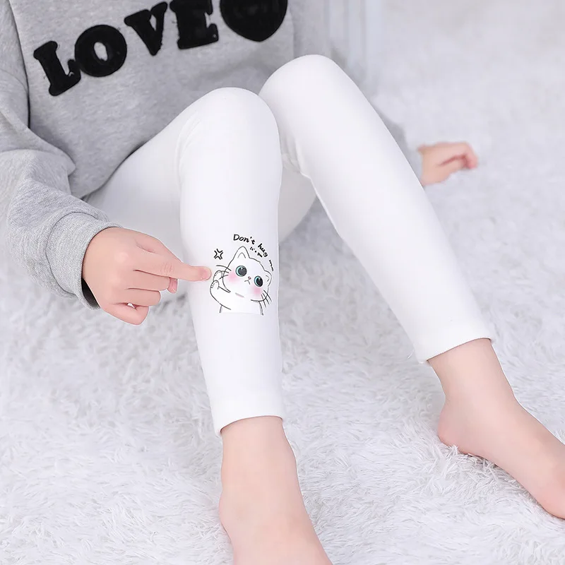 Baby Girls Lovely Legging Solid Color Pants soft and Comfort Wear Autumn Casual for Kids 2-7 year