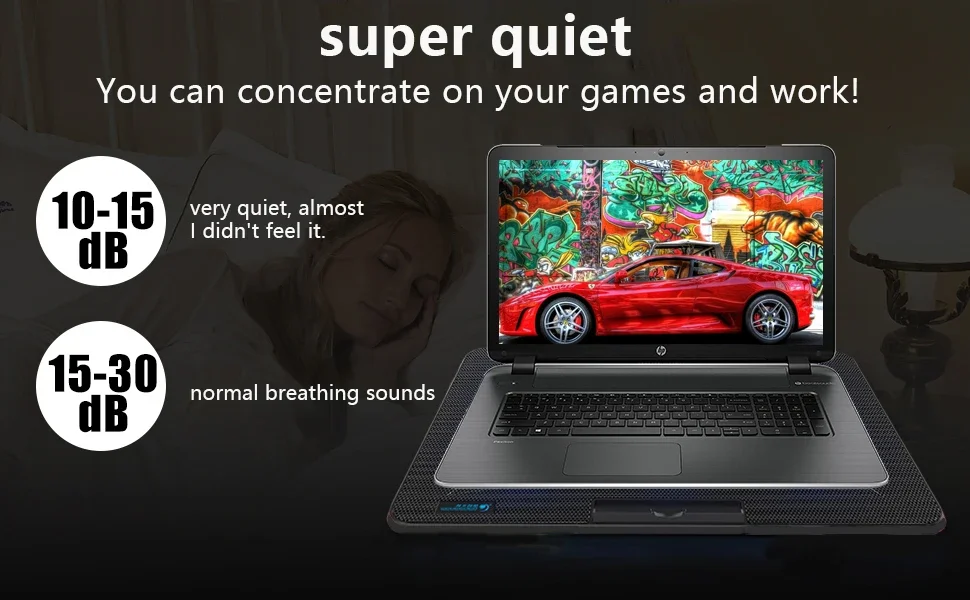 With low noise and high efficiency to provide a quiet environment while maintaining cooling power