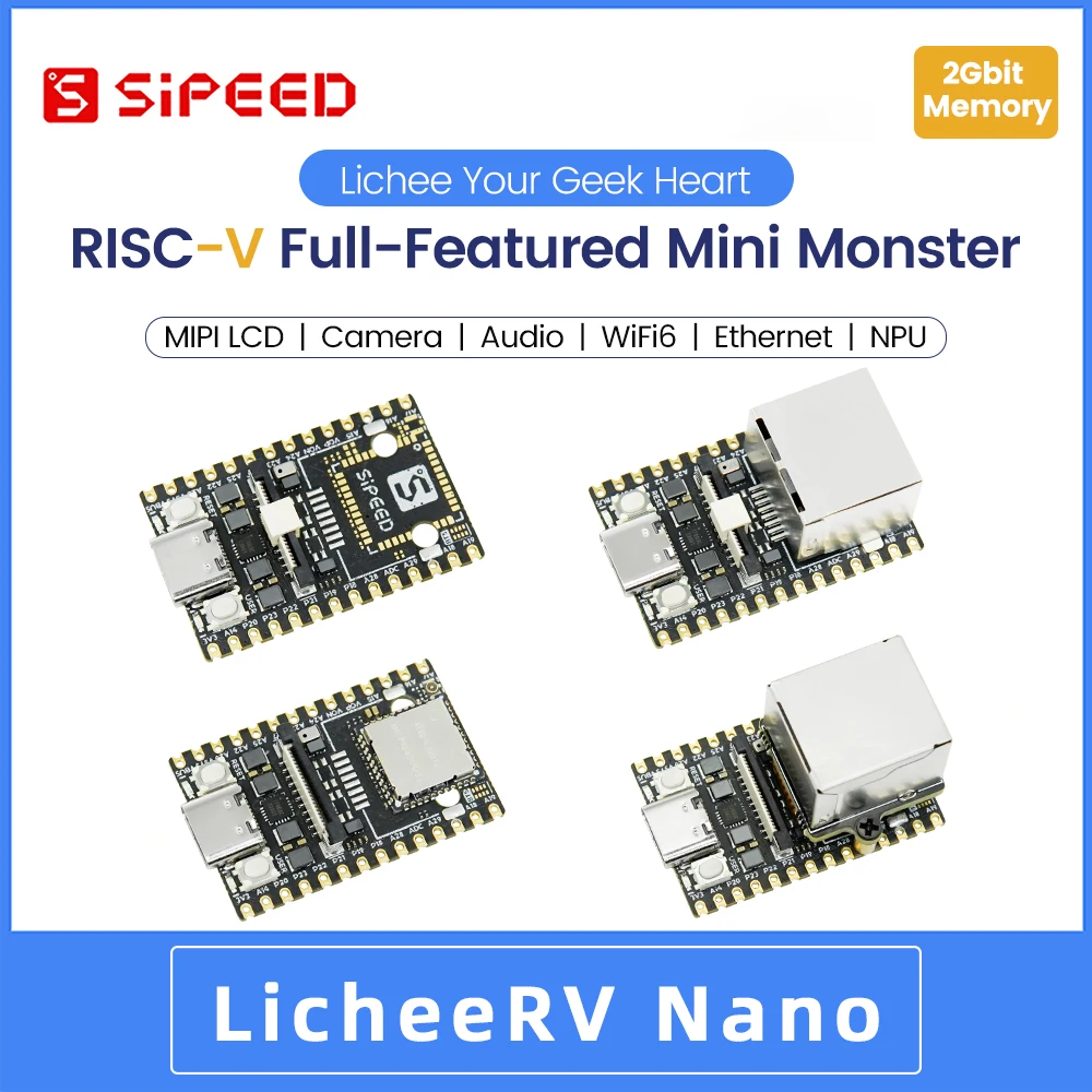 Licheerv-wifi Ethernet ai Visual Riscv Nano Sg2002 Sipeed 6