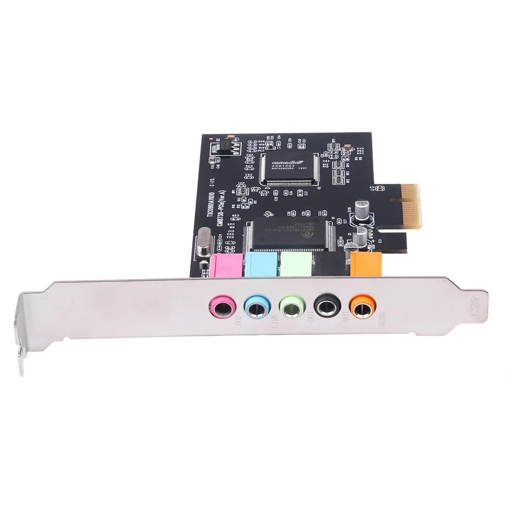 PCI 사운드 카드 5.1CH 5.1 채널 CMI8738 칩셋 오디오 인터페이스 PCI-E 5.1 ??스테레오 디지털 카드 데스크탑 사운드 카드