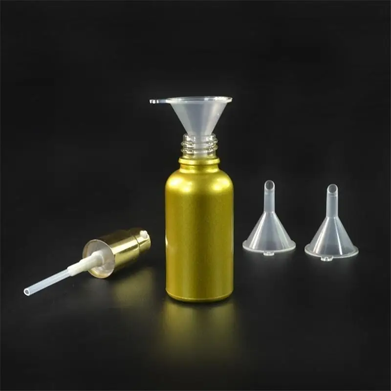 10/20Pcs Mini Small Plastic Separating Funnels Perfume Liquid Oil Filling Empty Bottle Plastic Funnel Perfume Packaging Funnel