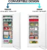 Fully Convertible Freezer/Fridge 7 Cu Ft Chest Freezer Garage-Ready Manual Defrost Large Chest Freezer Chest Deep Freezer Large 3