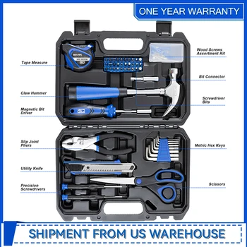 93-Piece Portable Tool Kit Home Repair Tool Set with Toolbox Organizer Small Starter Toolbox Kit for Students By Prostormer 2
