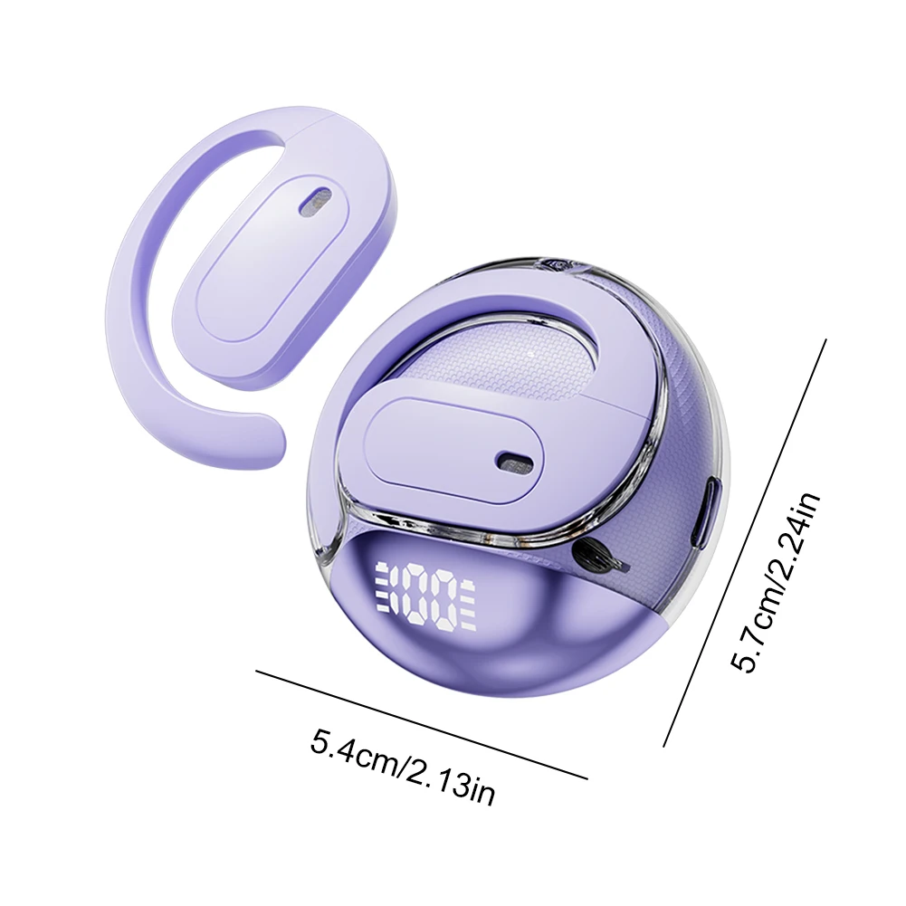 Smart Wirelesss Translator Earbuds 144 Languages Translation Earphones Bluetooth-Compatible 5.4 Ear Hook Earphones for Daily Use