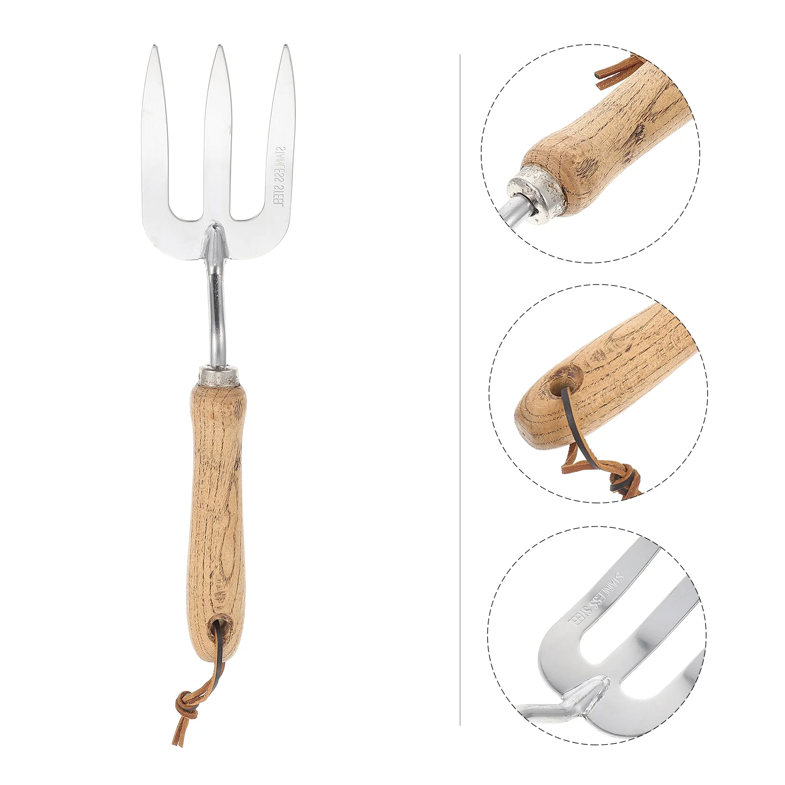 Gardening Tools Hand Trowel Planting Spades Stainless Steel Three-tooth Fork Small Shovels
