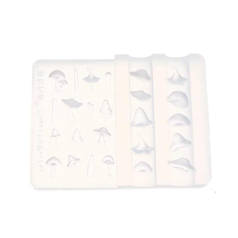 실리콘 네일 아트 몰드 버섯 디자인 3D 엠보싱 DIY 프레스 온 네일 창의적 장