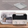 HOT Mini Toaster Oven: 600W Power, Precision Timer, Auto Shutoff, and Culinary Delights Up To 450 Degrees, Pink 4