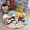 Anime Demon Slayer Carpet, 3D printing Cute Cartoon Round Rug Living Room Bedroom Children Study Room Decoration Round Floor Mat 6