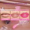 3-color Private Label Color-changing Lip Oil Custom Logo 6ml Transparent Square Tube Pearlescent Clear Lipgloss Makeup Wholesale 5