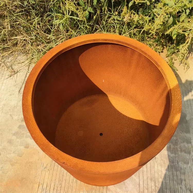 Corten Steel Serenity Planter 3