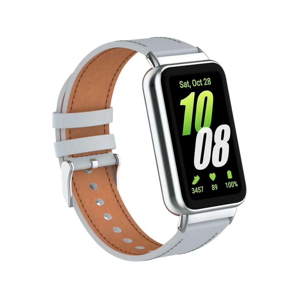Premium Genuine Leather Strap for Smart Watch - Elegant Replacement Wristband Accessory