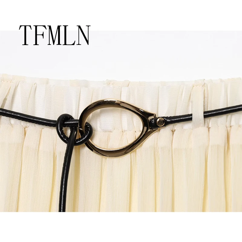 TFMLN Woman Summer Fashion Skirt 2025 Women High Waist Long Skirts For Women Midi Skirt Office Elegant Women's Skirts