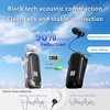 K88 Lavalier Business Bluetooth 5.4 Headphone Talk/Music Time 20 Hours,LED Digital Display,Noice Cancelling Wireless Earphones 5