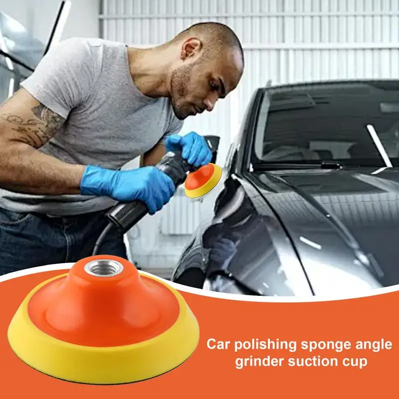 Car Polisher Sponge ing Sponge Pads Polishing Pads Suction Cup Installation Fits M14 Threads for Auto Polishers