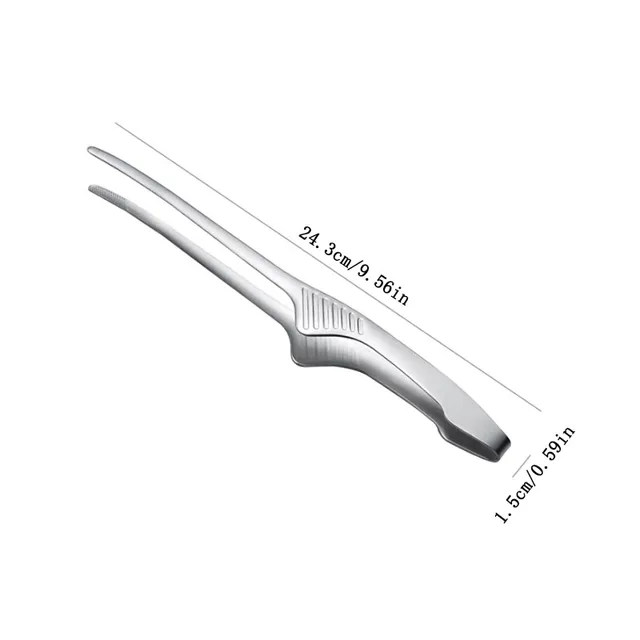 Stainless Steel Non-Slip BBQ Tongs 2