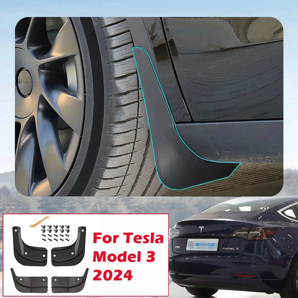 

Брызговики от грязи для Tesla Highland 2024